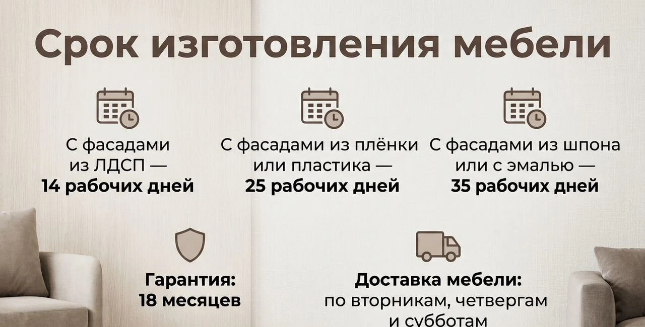 Кухня на заказ от производителя с установкой